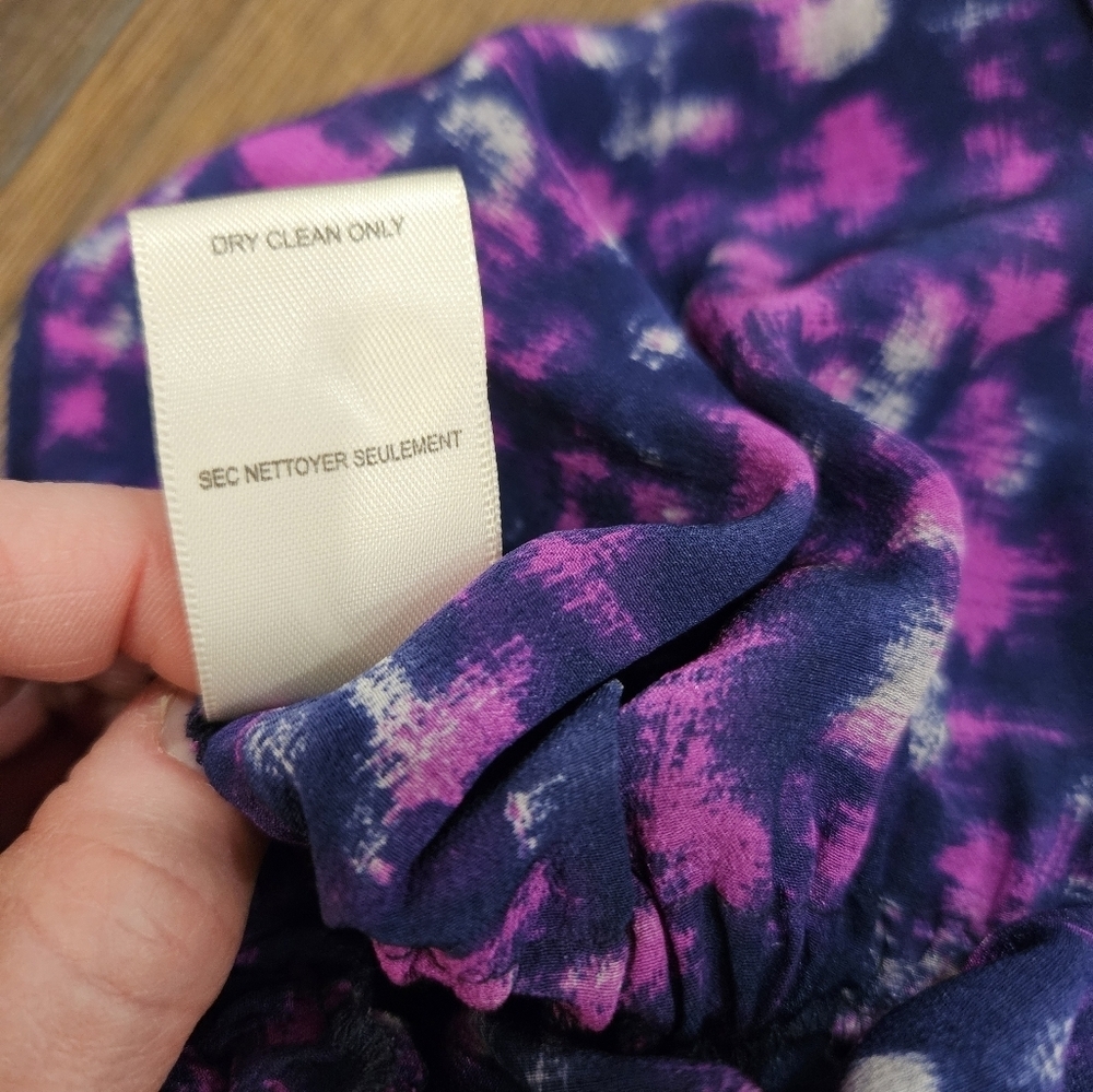 NWT Rebecca Taylor 100% Silk Floral Top - Size 4 - Picture 10 of 13